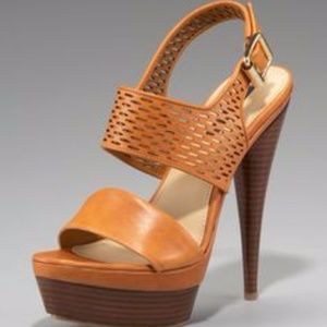 Never Worn Rachel Zoe Laser Cutout Platform Sling